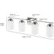 Durham 4 Light 31.13 inch Matte Black Vanity Light Wall Light